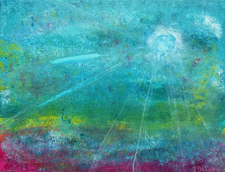 Original Abstract Painting by E H Lake | Abstract Art on Canvas | That's How The Light Gets In -