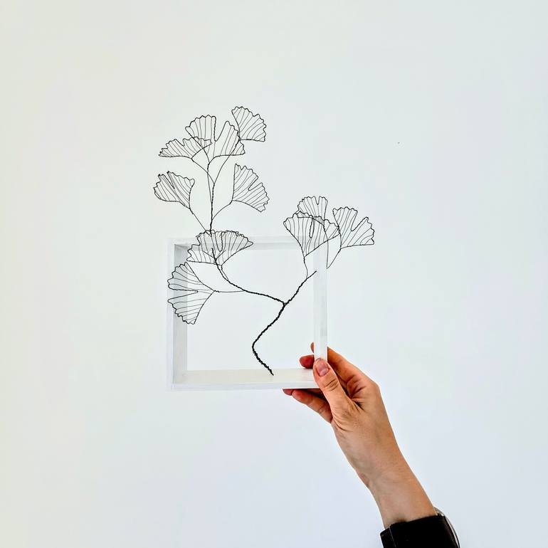 Original Contemporary Botanic Sculpture by Helen Yakupava