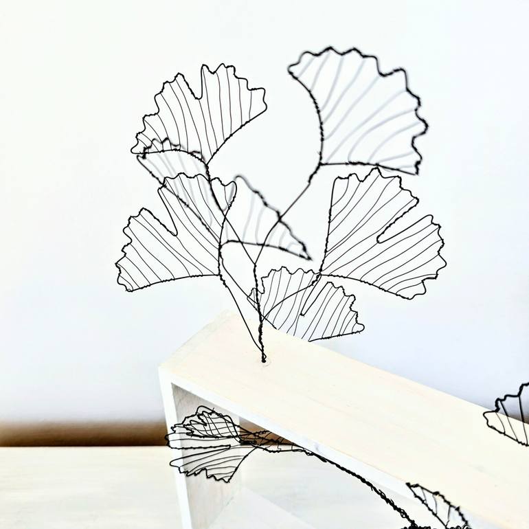 Original Contemporary Botanic Sculpture by Helen Yakupava