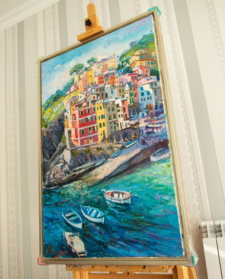 Original Contemporary Landscape Painting by Nargiz Guliyeva