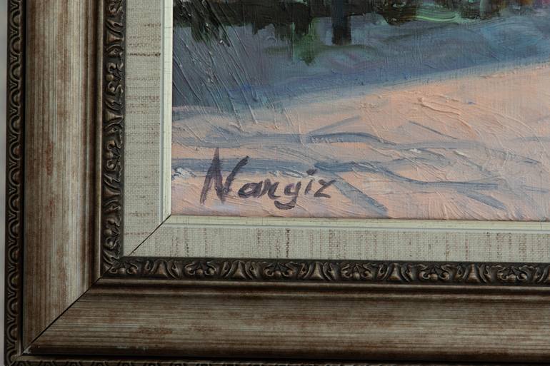 Original Impressionism Landscape Painting by Nargiz Guliyeva