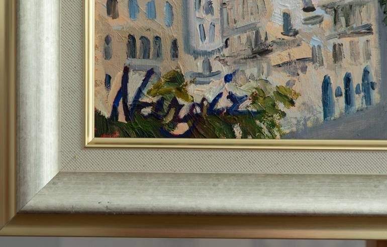 Original Impressionism Landscape Painting by Nargiz Guliyeva
