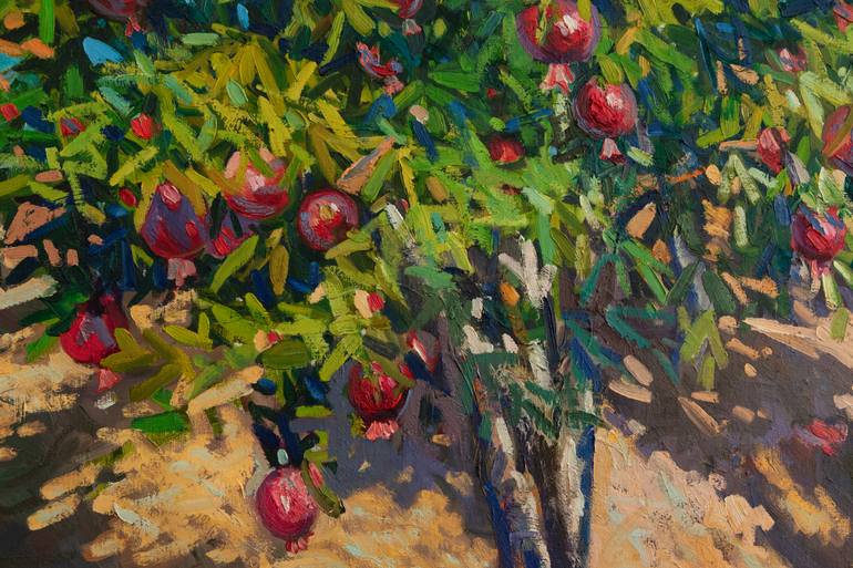 Original Impressionism Landscape Painting by Nargiz Guliyeva