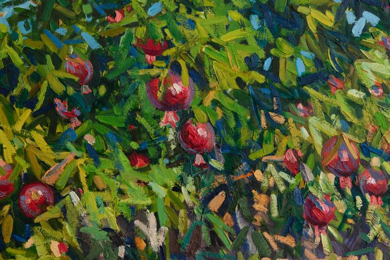Original Impressionism Landscape Painting by Nargiz Guliyeva