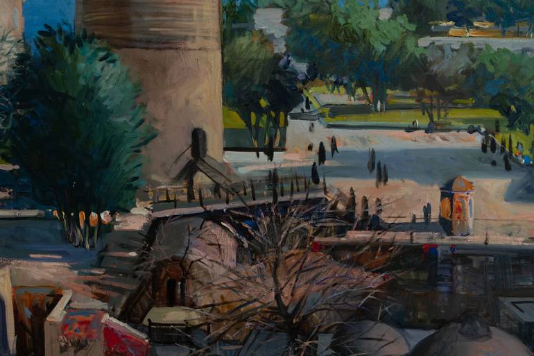 Original Impressionism Landscape Painting by Nargiz Guliyeva