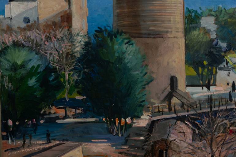 Original Impressionism Landscape Painting by Nargiz Guliyeva