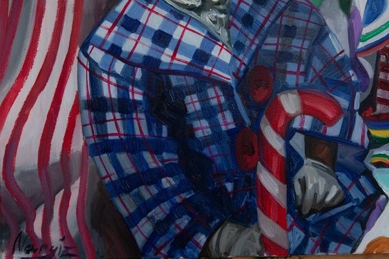 Original Impressionism People Painting by Nargiz Guliyeva