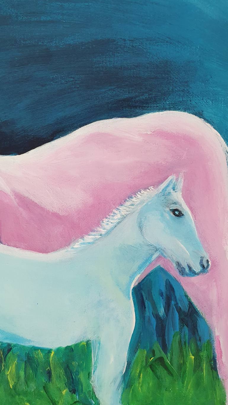 Original Abstract Animal Painting by Galyna Antonenko