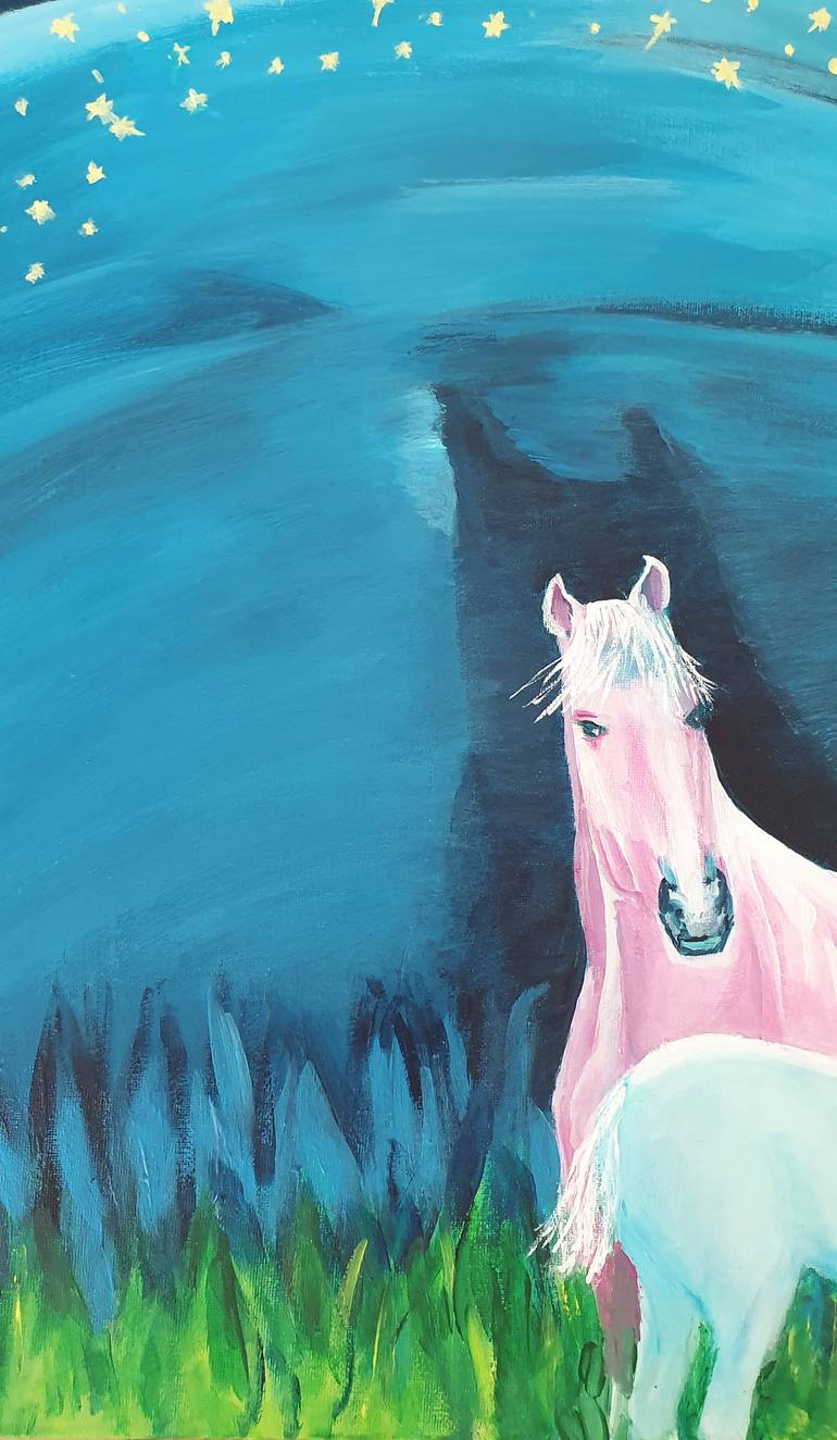 Original Abstract Animal Painting by Galyna Antonenko