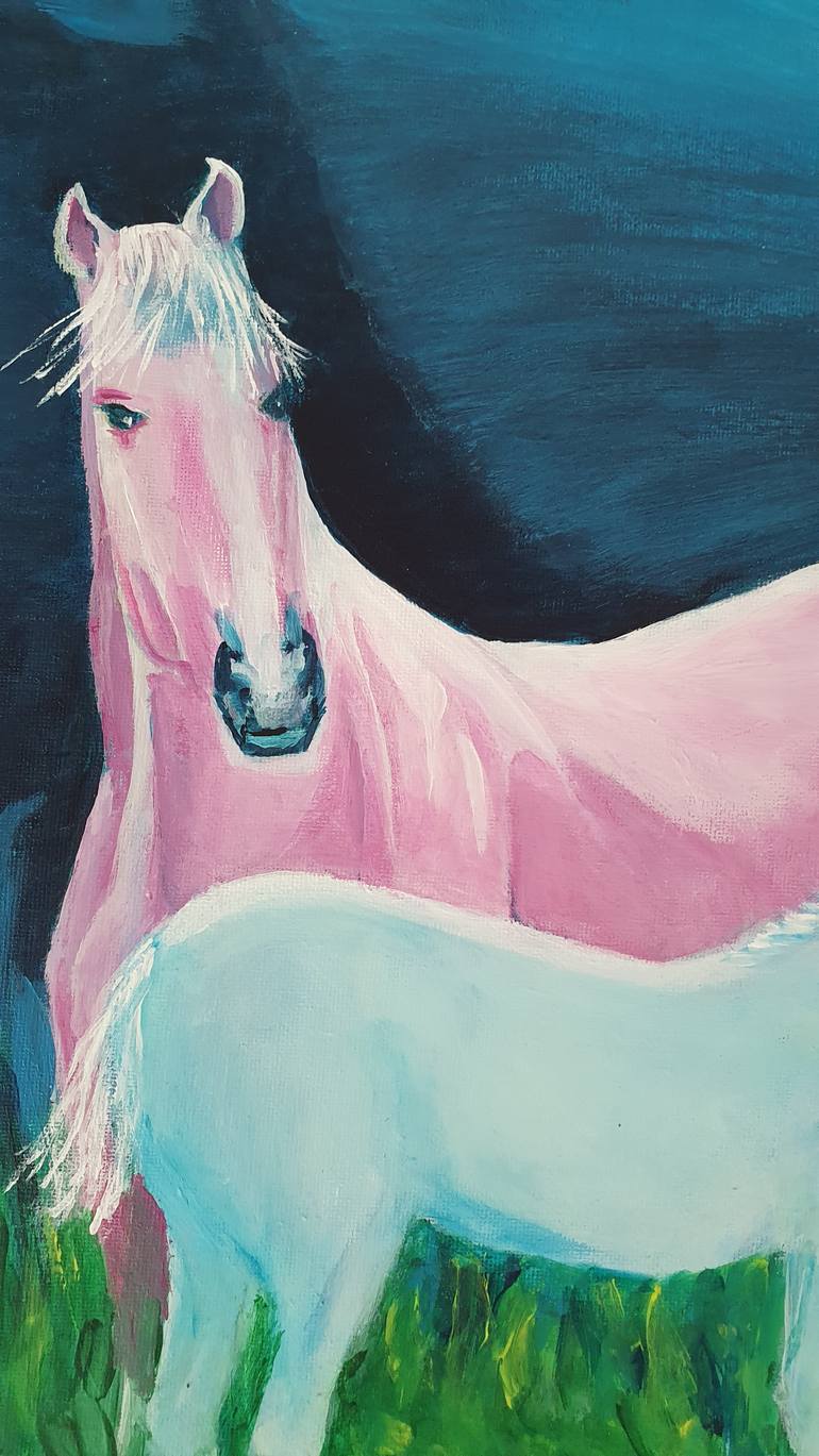 Original Abstract Animal Painting by Galyna Antonenko