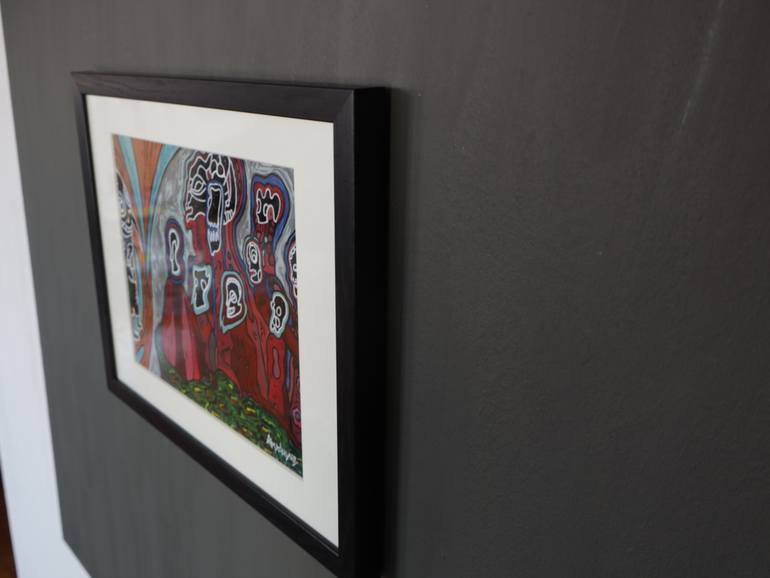 Original Abstract Religion Painting by Amaduyus Amadujus
