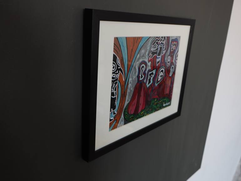 Original Abstract Religion Painting by Amaduyus Amadujus