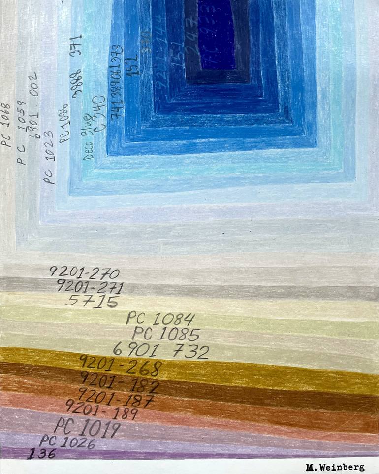 TheoreticalColor PC933 136 Drawing by Michelle Weinberg Saatchi Art