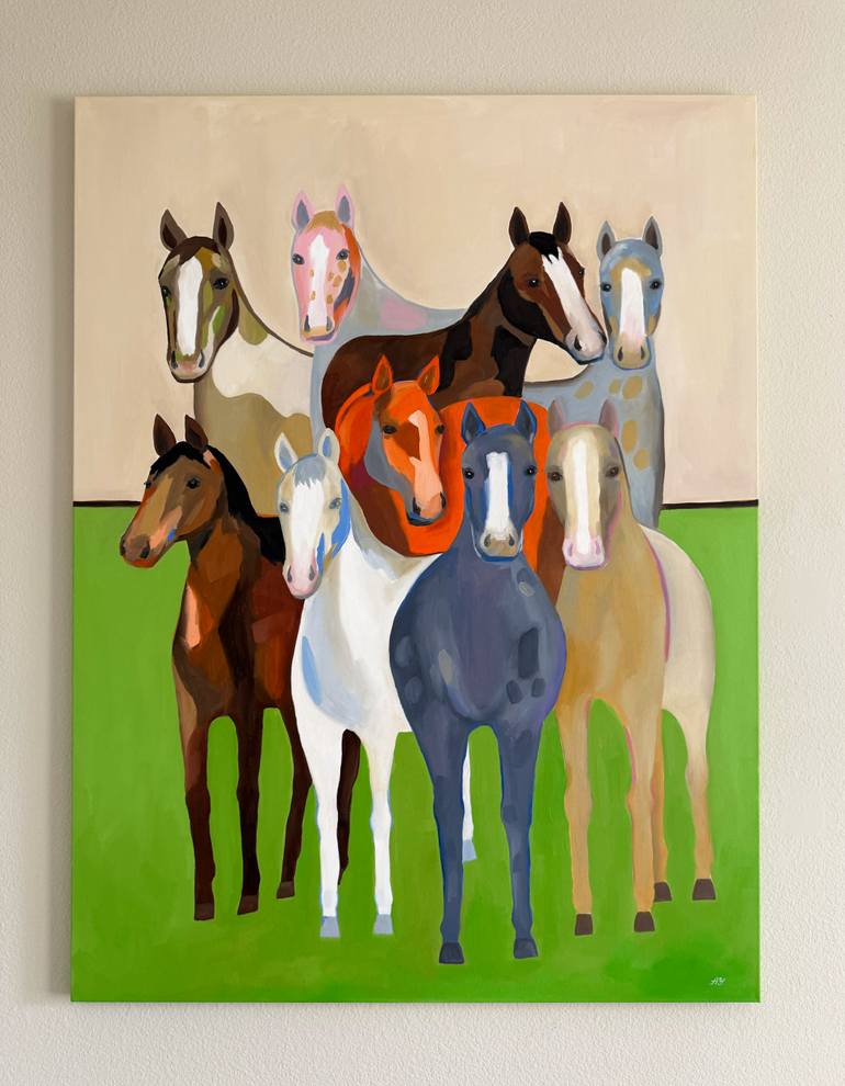 Original Abstract Animal Painting by Alexa Yach