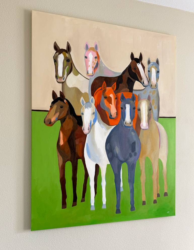 Original Abstract Animal Painting by Alexa Yach