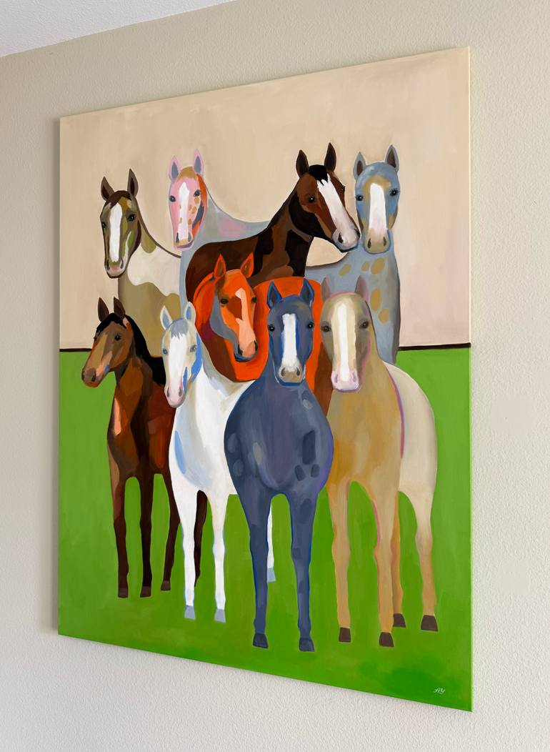 Original Abstract Animal Painting by Alexa Yach