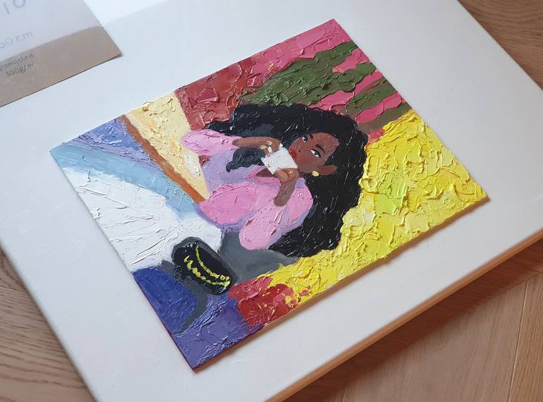 Original Expressionism Women Painting by Ekaterina Avramenko