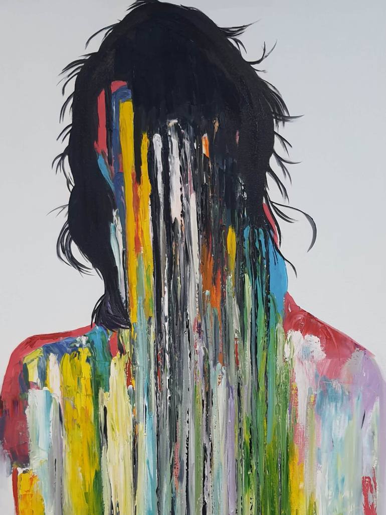 Original Other Painting by Zuleyha Altungeyik | Painterly Abstraction Art on Canvas | Colors of the Unseen