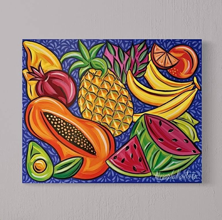 Original Contemporary Food & Drink Painting by Alejandra Montano
