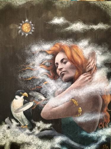Original Realism Classical Mythology Painting by Fabiola Bonghi