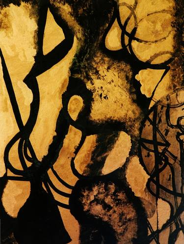 Original Abstract Expressionism Abstract Printmaking by Malu Lucas