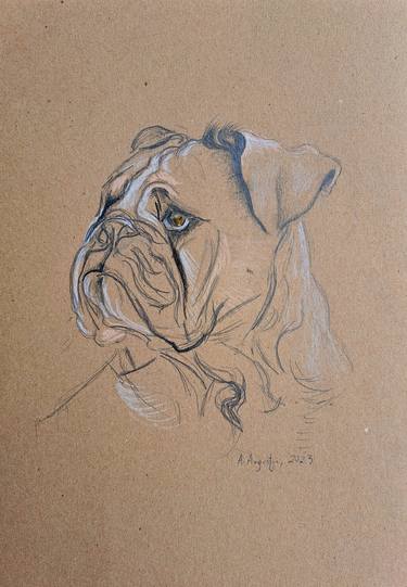 Print of Figurative Dogs Drawings by Amelia Augustyn