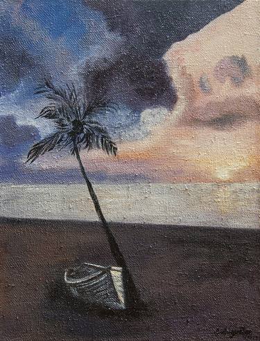 Original Fine Art Beach Paintings by Amelia Augustyn