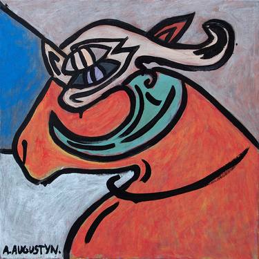 Original Cubism Animal Paintings by Amelia Augustyn