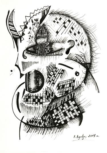 Original Surrealism Abstract Drawings by Amelia Augustyn