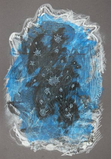 Original Abstract Expressionism Abstract Drawings by Amelia Augustyn