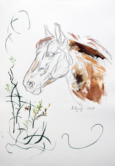 Original Fine Art Animal Drawings by Amelia Augustyn