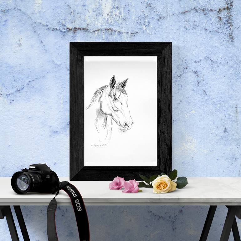 Original Expressionism Animal Drawing by Amelia Augustyn