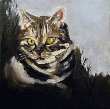 Original Fine Art Cats Paintings by Amelia Augustyn