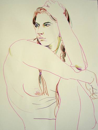 Original Nude Drawings by Willem van Veldhuizen