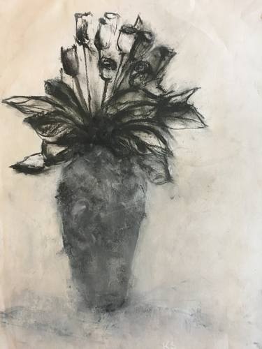 Print of Figurative Floral Drawings by Kjersti B Sveberg