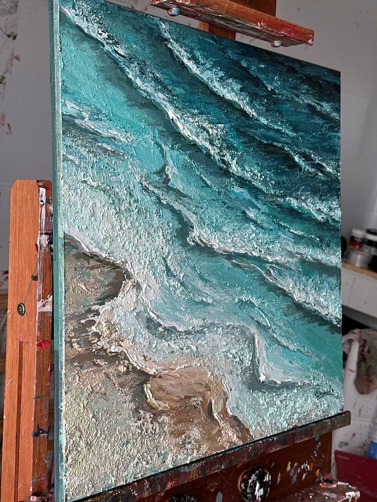 Original Contemporary Beach Painting by Fabio Marinho