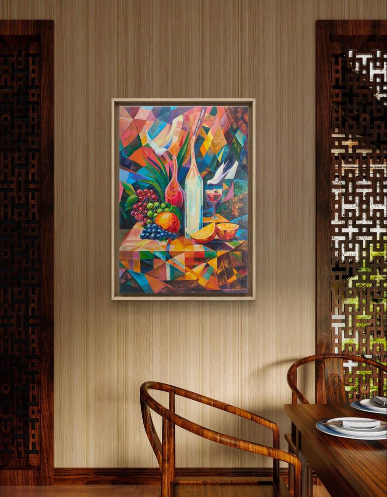 Original Abstract Still Life Painting by Maksym Stasiuk