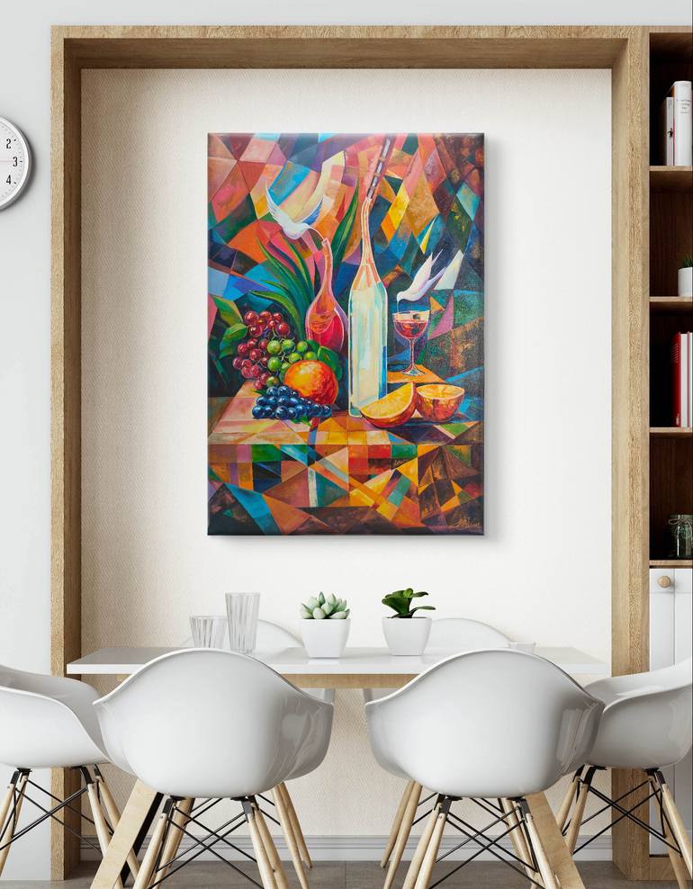 Original Abstract Still Life Painting by Maksym Stasiuk