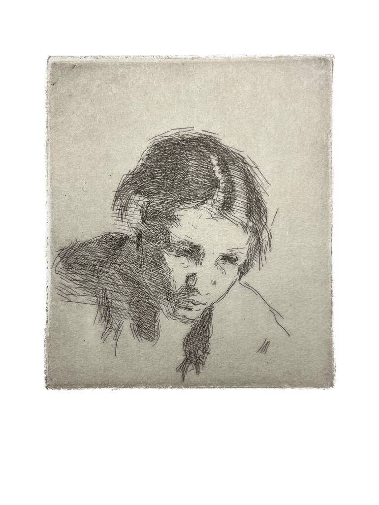 Original Realism Women Printmaking by Elizabeth Ralph-Smith