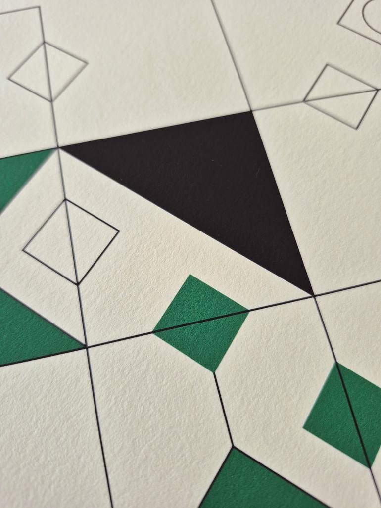 Original Abstract Geometric Digital by Diego Dalke