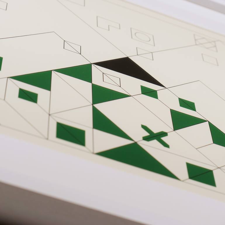 Original Abstract Geometric Digital by Diego Dalke