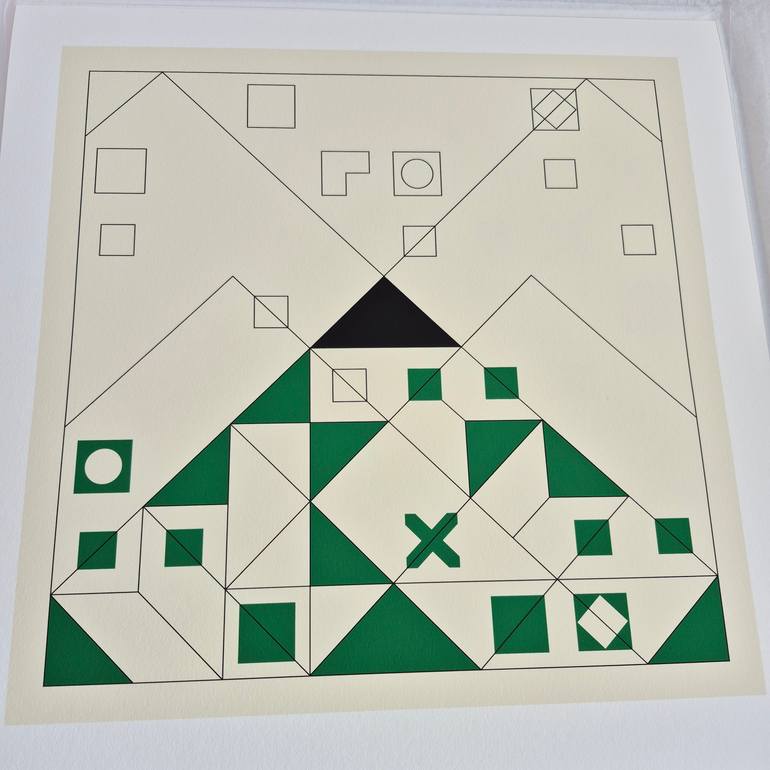 Original Abstract Geometric Digital by Diego Dalke