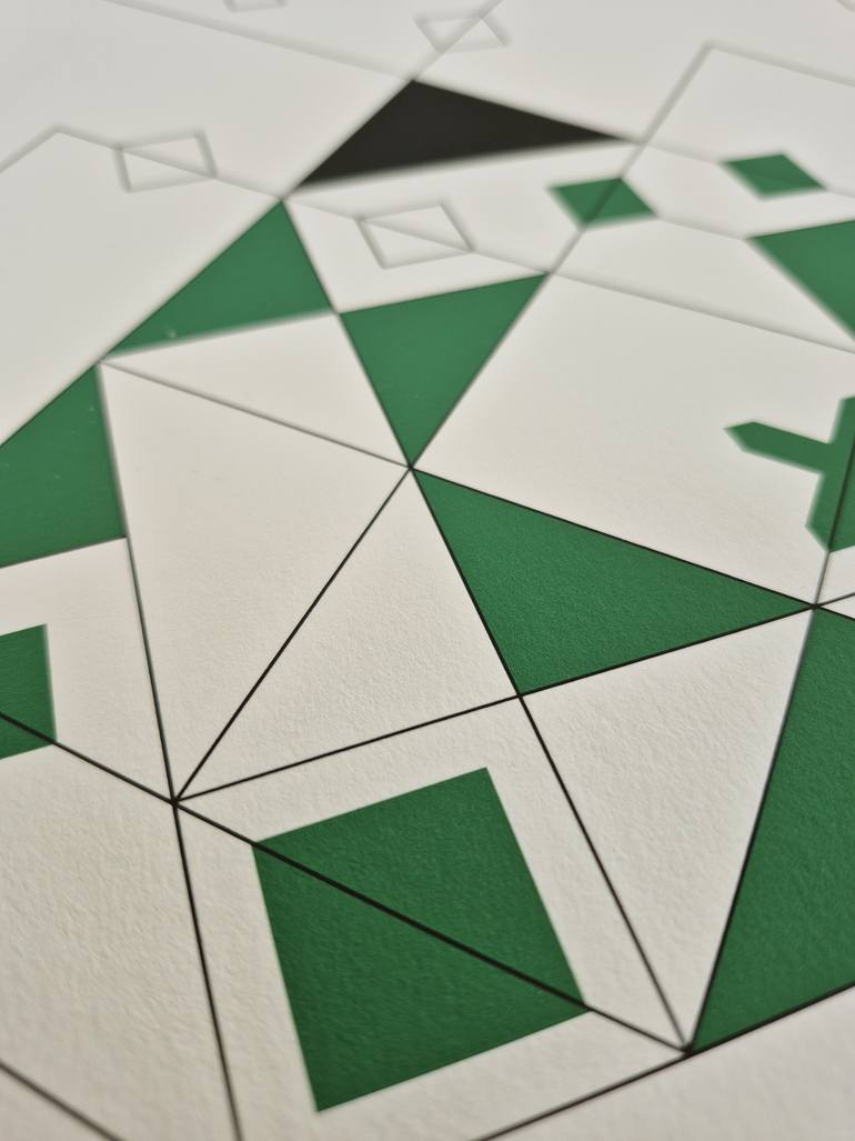 Original Abstract Geometric Digital by Diego Dalke