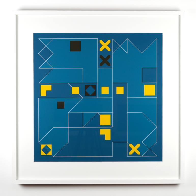 Original Geometric Abstract Digital by Diego Dalke