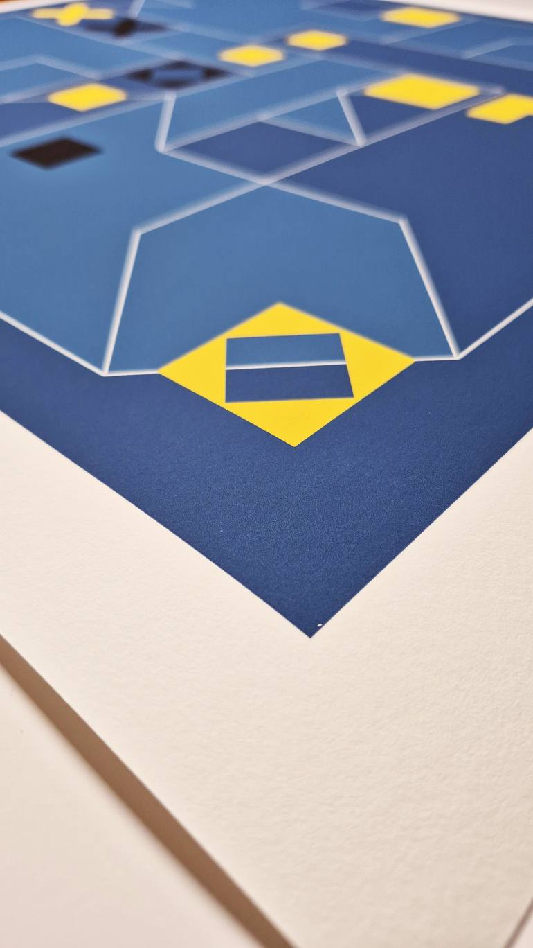 Original Geometric Abstract Digital by Diego Dalke