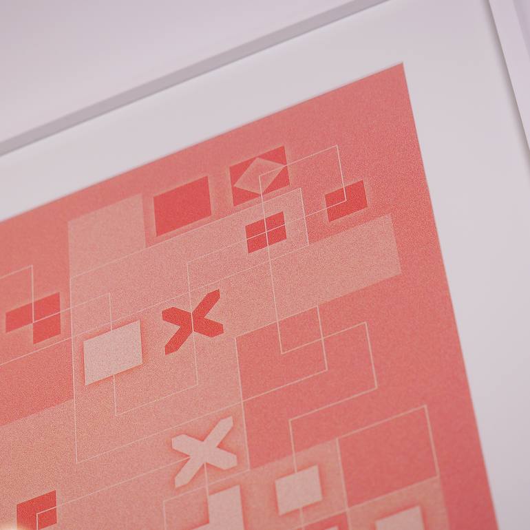 Original Abstract Geometric Digital by Diego Dalke