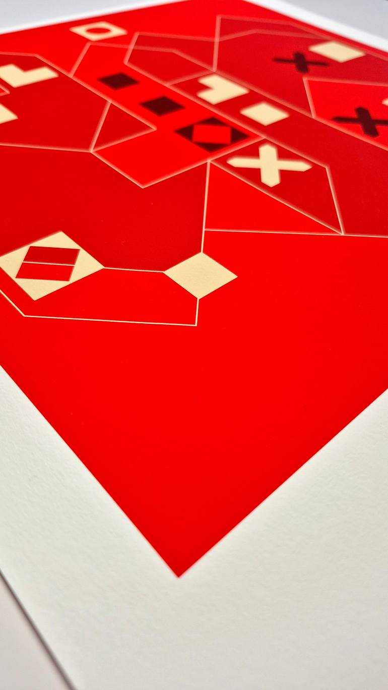 Original Abstract Geometric Digital by Diego Dalke