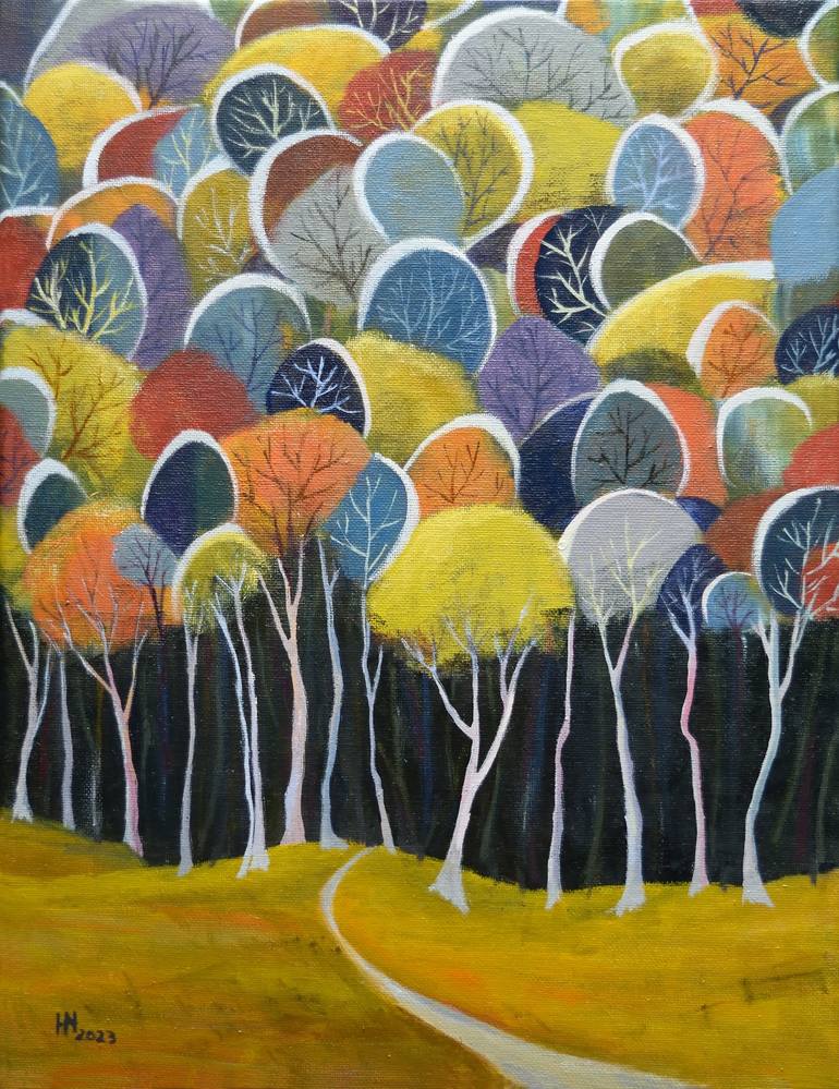 Print of Contemporary Landscape Paintings by Aniko Hencz