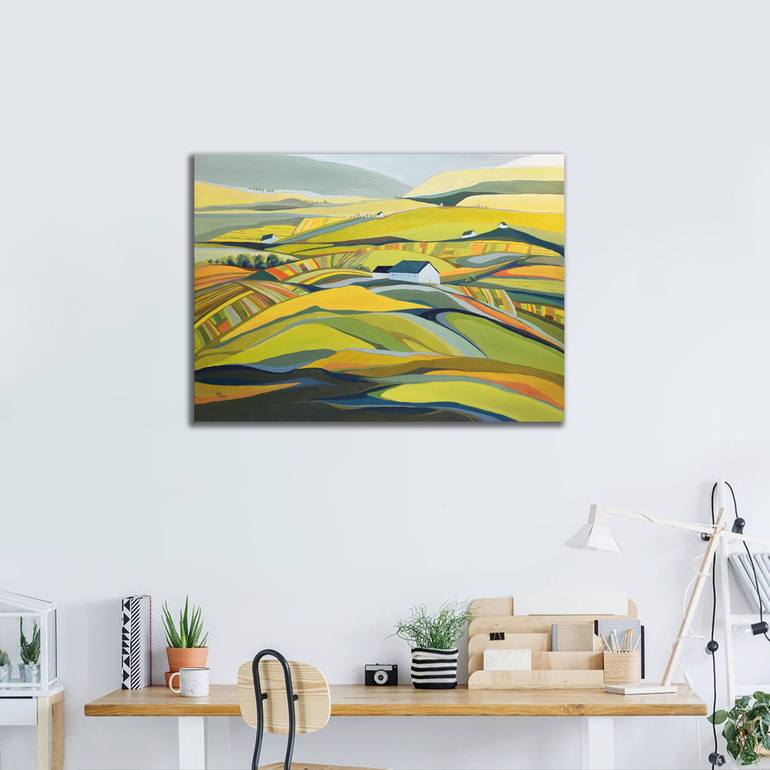 Original Contemporary Landscape Painting by Aniko Hencz 