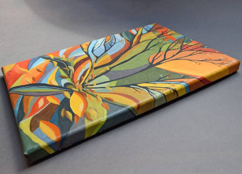 Original Abstract Expressionism Abstract Painting by Aniko Hencz